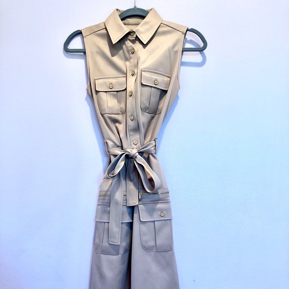 Sheath belted dress